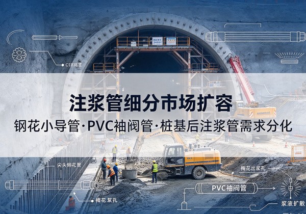 遂昌注浆管细分市场扩容，隧道钢花小导管、PVC 袖阀管、桩基后注浆管需求分化